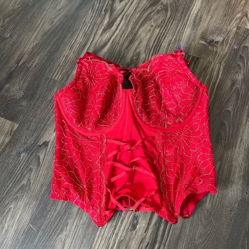 Cacique Vibrant Red Corset Top